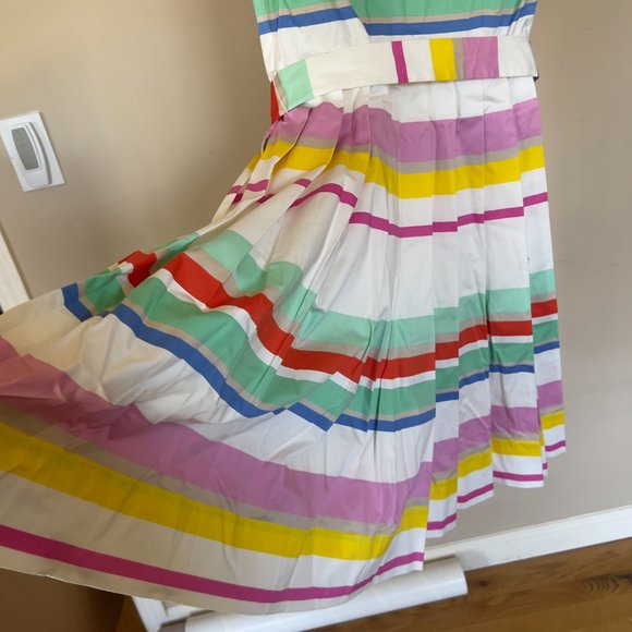 Kate Spade Dress Flavor of the Month Multicolor Stripe Size 2 - Picture 9 of 12